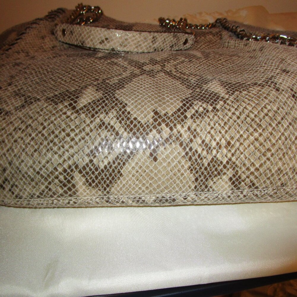 Michael Kors Chelsea Python-Embossed Shoulder Tote - image 4